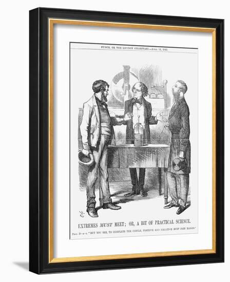 Extremes Must Meet; Or, a Bit of Practical Science, 1867-John Tenniel-Framed Giclee Print