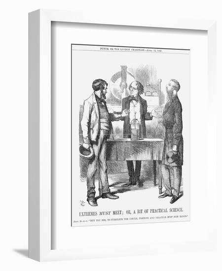 Extremes Must Meet; Or, a Bit of Practical Science, 1867-John Tenniel-Framed Giclee Print