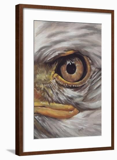 Eye-Catching Bald Eagle-Barbara Keith-Framed Giclee Print