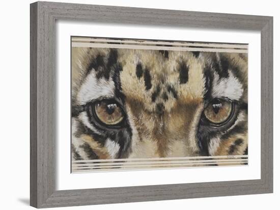 Eye-Catching Clouded Leopard-Barbara Keith-Framed Giclee Print