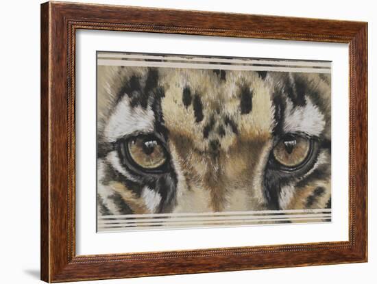 Eye-Catching Clouded Leopard-Barbara Keith-Framed Giclee Print