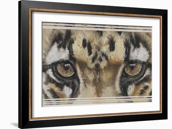 Eye-Catching Clouded Leopard-Barbara Keith-Framed Giclee Print