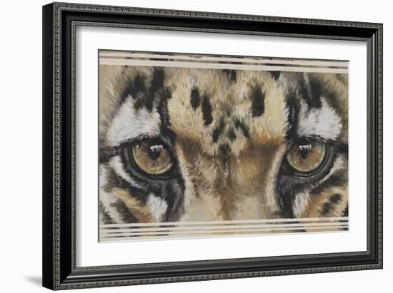 Eye-Catching Clouded Leopard-Barbara Keith-Framed Giclee Print