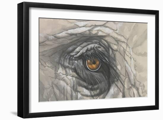 Eye-Catching Elephant-Barbara Keith-Framed Giclee Print