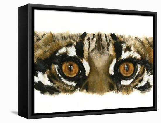 Eye Catching Ocelot-Barbara Keith-Framed Premier Image Canvas