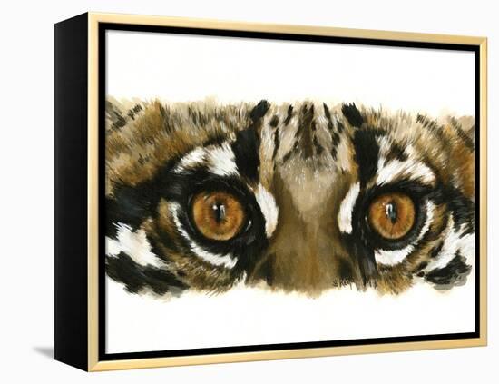 Eye Catching Ocelot-Barbara Keith-Framed Premier Image Canvas