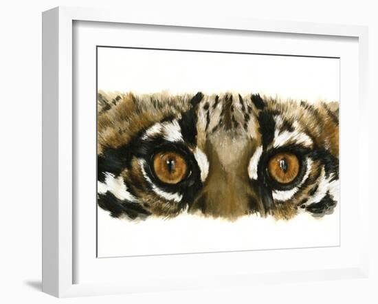 Eye Catching Ocelot-Barbara Keith-Framed Giclee Print