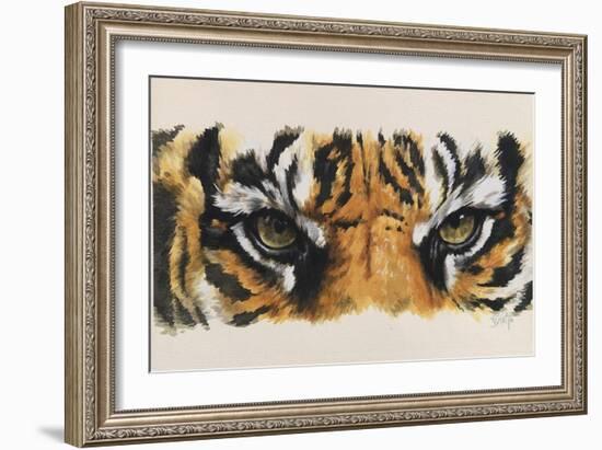 Eye-Catching Tiger-Barbara Keith-Framed Giclee Print