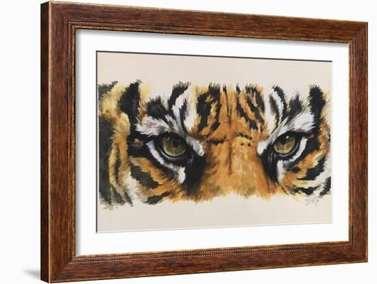 Eye-Catching Tiger-Barbara Keith-Framed Giclee Print