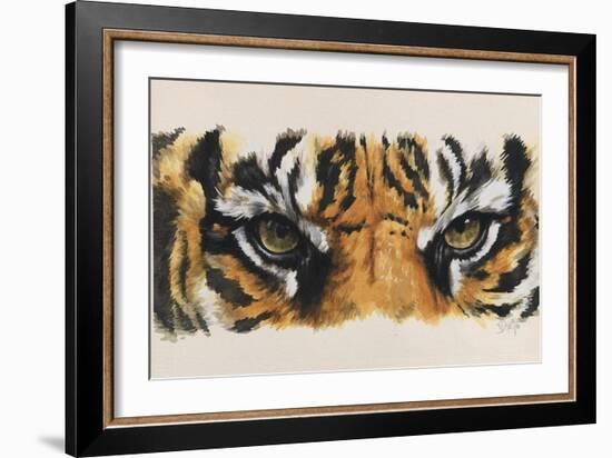 Eye-Catching Tiger-Barbara Keith-Framed Giclee Print