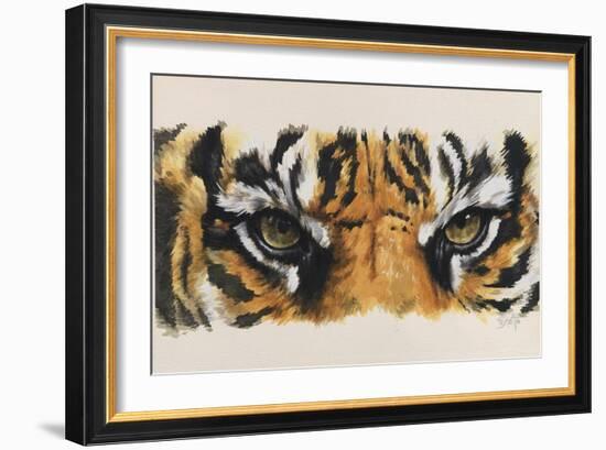 Eye-Catching Tiger-Barbara Keith-Framed Giclee Print