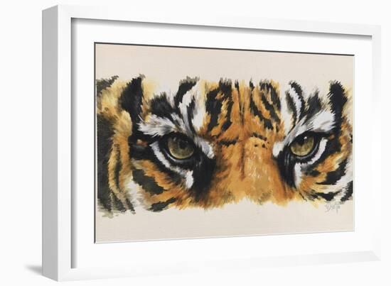 Eye-Catching Tiger-Barbara Keith-Framed Premium Giclee Print
