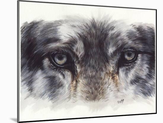 Eye-Catching Wolf-Barbara Keith-Mounted Giclee Print