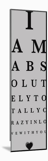 Eye Chart I-The Vintage Collection-Mounted Giclee Print