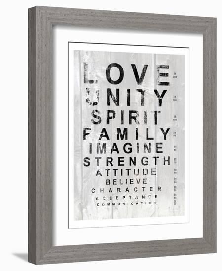 Eye Chart I-Andrea James-Framed Premium Giclee Print