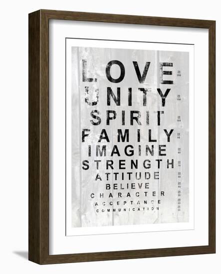 Eye Chart I-Andrea James-Framed Premium Giclee Print