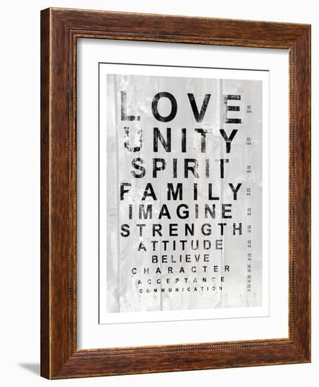 Eye Chart I-Andrea James-Framed Premium Giclee Print