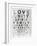 Eye Chart I-Andrea James-Framed Premium Giclee Print