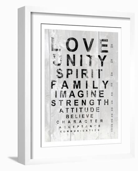 Eye Chart I-Andrea James-Framed Premium Giclee Print