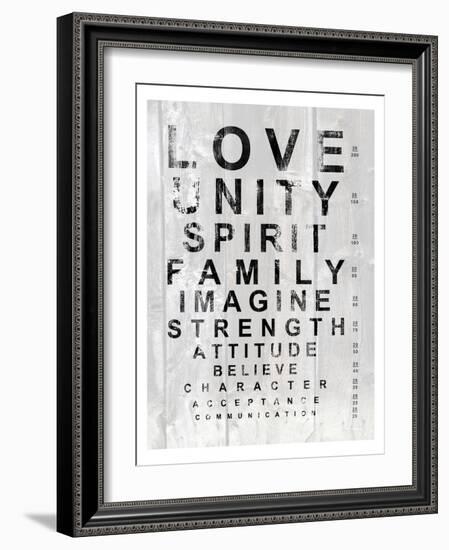 Eye Chart I-Andrea James-Framed Premium Giclee Print