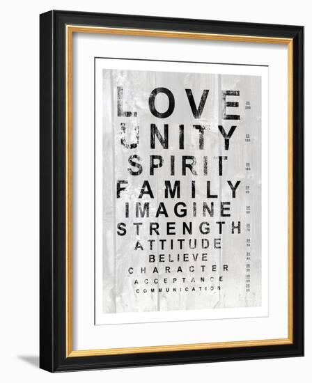 Eye Chart I-Andrea James-Framed Premium Giclee Print