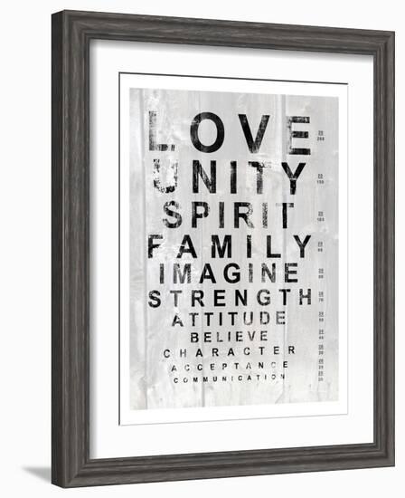 Eye Chart I-Andrea James-Framed Art Print