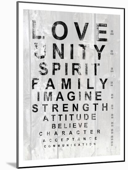 Eye Chart I-Andrea James-Mounted Art Print