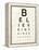 Eye Chart I-Jess Aiken-Framed Stretched Canvas