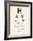 Eye Chart II-Jess Aiken-Framed Art Print