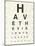 Eye Chart II-Jess Aiken-Mounted Art Print