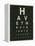 Eye Chart IV-Jess Aiken-Framed Stretched Canvas