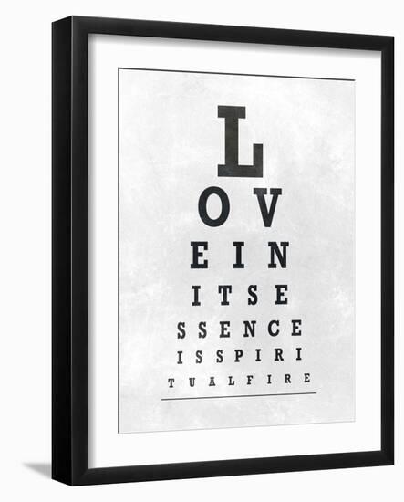 Eye Chart Typography I-null-Framed Art Print