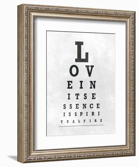 Eye Chart Typography I-null-Framed Art Print