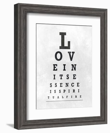 Eye Chart Typography I-null-Framed Art Print