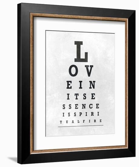 Eye Chart Typography I-null-Framed Art Print