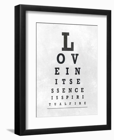 Eye Chart Typography I-null-Framed Art Print