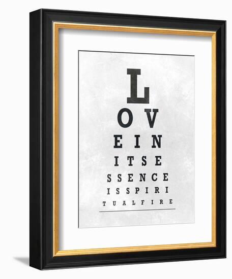 Eye Chart Typography I-null-Framed Art Print