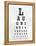 Eye Chart Typography II-null-Framed Stretched Canvas