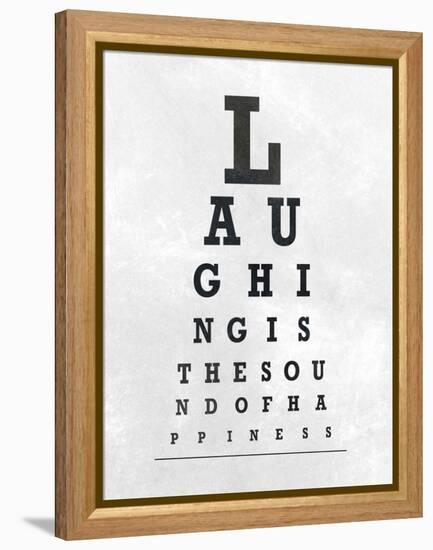 Eye Chart Typography II-null-Framed Stretched Canvas