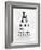 Eye Chart Typography II-null-Framed Art Print