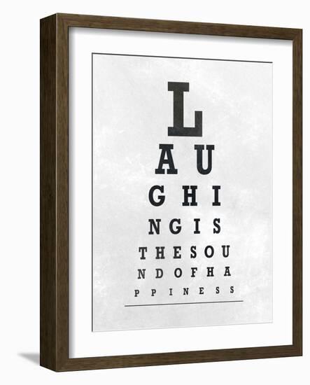 Eye Chart Typography II-null-Framed Art Print