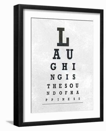 Eye Chart Typography II-null-Framed Art Print