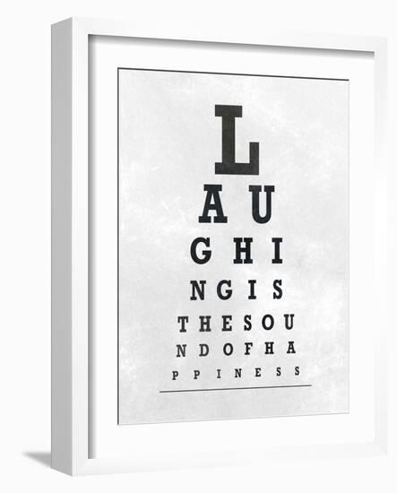 Eye Chart Typography II-null-Framed Art Print