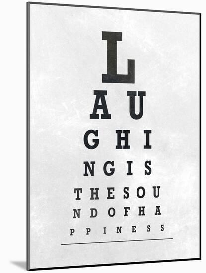 Eye Chart Typography II-null-Mounted Art Print