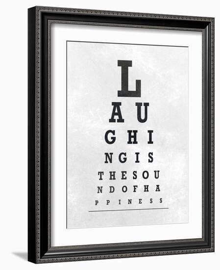 Eye Chart Typography II-null-Framed Art Print