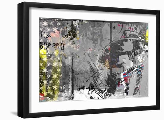 Eye Contact, 2014 (Collage on Canvas)-Teis Albers-Framed Giclee Print