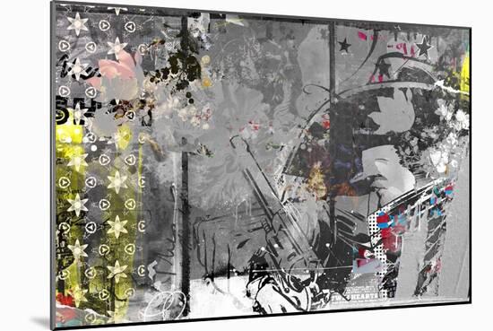 Eye Contact, 2014 (Collage on Canvas)-Teis Albers-Mounted Giclee Print