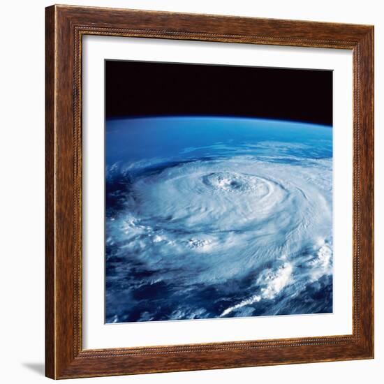 Eye of Hurricane Elena in the Gulf of Mexico-Stocktrek Images-Framed Photographic Print