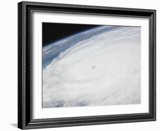 Eye of Hurricane Irene as Viewed from Space-Stocktrek Images-Framed Photographic Print
