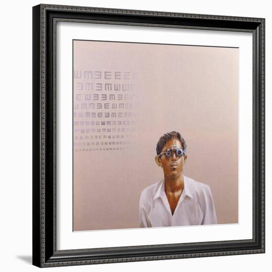 Eye Test 3, Medinipur, India-Lincoln Seligman-Framed Giclee Print